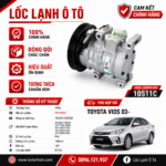 Lốc Điều Hòa Toyota Vios 2003- STAL ST110101 (10S11C, PV4, 12V)