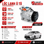 Lốc Điều Hòa Toyota Vios STAL ST110104 (10S11C, PV6, 12V)