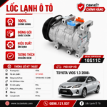 Lốc Điều Hòa Toyota Vios 1.3 2008- STAL ST110105 (10S11C, PV4, 12V)