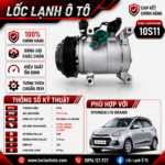 Lốc Điều Hòa Hyundai i10 Grand STAL ST111224 (10S11, PV5, 12V)