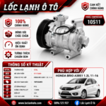 Lốc Điều Hòa Honda Brio A3851 1.2L 2011-2016 STAL ST112650 (10S11, PV5, 12V)
