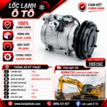 Lốc Điều Hòa Komatsu Opposite Direction STAL ST150901 (10S15C, B1, 24V)