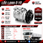 Lốc Điều Hòa Hino Truck STAL ST150924 (10S15C, B1, 24V)