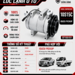 Lốc Điều Hòa Isuzu Pickup STAL ST155151 (10S15C, A2, 12V)
