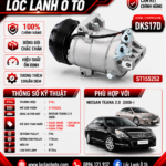 Lốc Điều Hòa Nissan Teana 2.0 2008- STAL ST155252 (DKS17D, PV6, 12V)