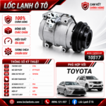 Lốc Điều Hòa Toyota STAL ST171023 (10S17, PV4, 12V)