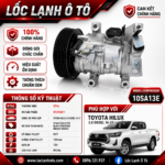 Lốc Điều Hòa Toyota Hilux 2.8 Diesel 2016-2017 STAL ST230611 (10SA13E, PV7, 12V)