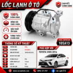 Lốc Điều Hòa Toyota Vios 2016 STAL ST230813 (10SA13, PV4, 12V)