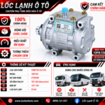 Lốc Điều Hòa Nhiều dòng xe STAL ST250100 (10PA15C, Tùy loại / không clutch, 12V/24V)