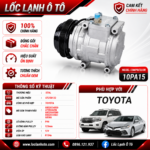 Lốc Điều Hòa Toyota STAL ST250132 (10PA15, PV4, 12V)