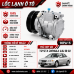 Lốc Điều Hòa Toyota Corolla 1.8L 1998-2002 STAL ST253653 (10PA15, PV6, 12V)