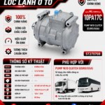 Lốc Điều Hòa Pump W/O Clutch Euro/USA STAL ST270700 (10PA17C, Có thể lắp với pulley, 12V / 24V)