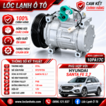 Lốc Điều Hòa Hyundai Santa Fe 2.7 STAL ST270726 (10PA17C, PV6, 12V)