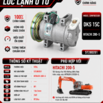 Lốc Điều Hòa HITACHI 200-5 STAL ST280201 (DKS 15C, B1, 24V)