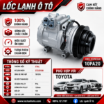 Lốc Điều Hòa Toyota STAL ST300108 (10PA20, PV4, 12V)