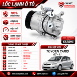 Lốc Điều Hòa Toyota Yaris 2007-2011 STAL ST520103 (5SEU09C, PV6, 12V)