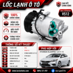 Lốc Điều Hòa Hyundai Elantra 1.8 2011-2013 STAL ST531112 (VS12, PV6, 12V)