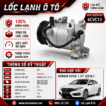 Lốc Điều Hòa Honda Civic 1.5T 2016- STAL ST681823 (6CVC13, PV7, 12V)