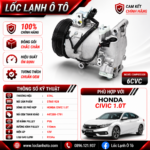 Lốc Điều Hòa Honda Civic 1.0T STAL ST681928 (6CVC, PV6, 12V)