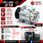 Lốc Điều Hòa Scania STAL ST751208 (7H15, PV8, 24V)