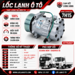 Lốc Điều Hòa Scania New  Daewoo 55 STAL ST752827 (7H15, PV10, 24V)
