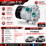 Lốc Điều Hòa Hyundai NF 2006- / Santa Fe 2.4 STAL ST780116 (VS18M, PV6, 12V)