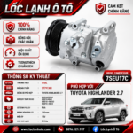 Lốc Điều Hòa Toyota Highlander 2.7 STAL ST791303 (7SEU17C, PV6, 12V)