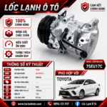 Lốc Điều Hòa Toyota STAL ST792771 (7SEU17C, PV6, 12V)